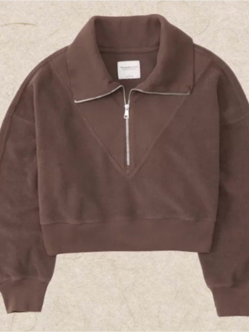 Abercrombie & Fitch Drama Collar Half Zip - M